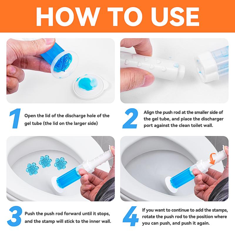 84-Flower Toilet Gel Stamp — 6-in-1 Fresh & Clean System