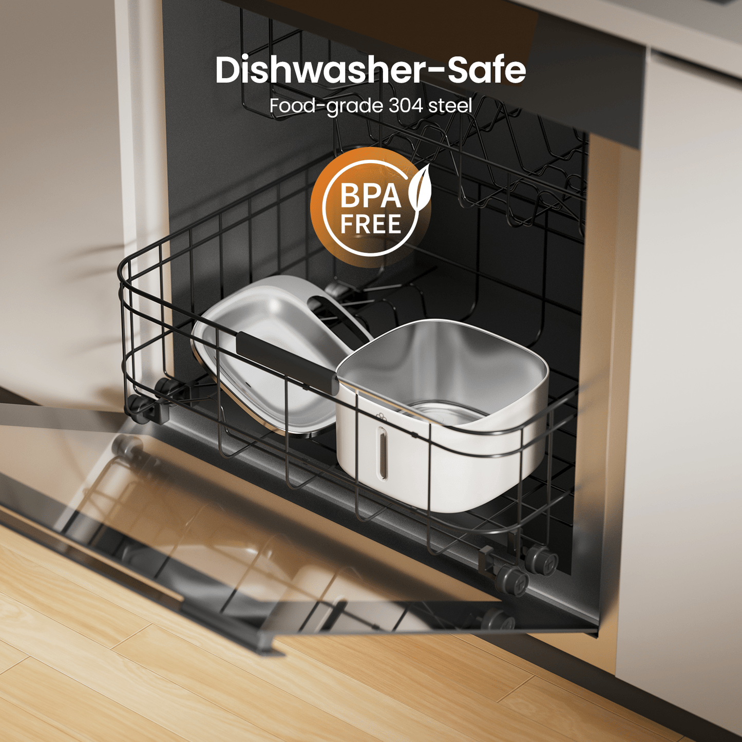 Fonte de água sem fios para animais de estimação Oneisall 3,5 L em aço inoxidável com 3 filtros